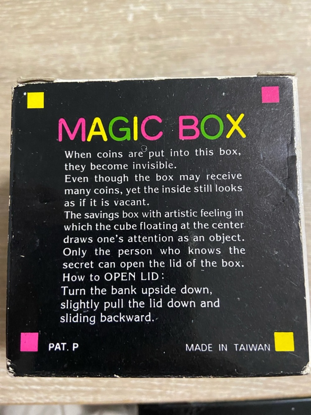 VTG Magic Box Coin Bank - Picture 3 of 7